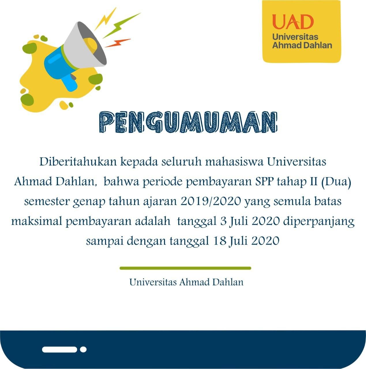 Selamat Datang Di Portal Akademik Universitas Ahmad Dahlan